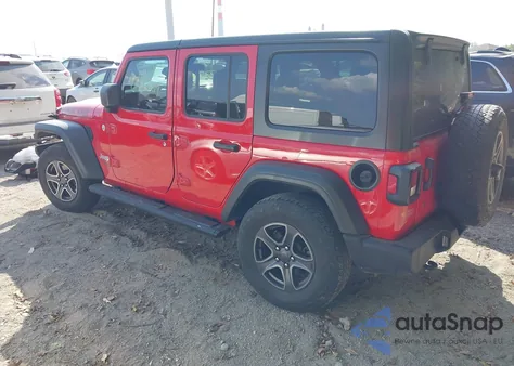 2019 Jeep Wrangler Unlimited Sport S 4X4 from USA, damaged, VIN 1C4HJXDG5KW505600